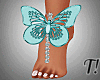 T! Butterfly Feet Aqua