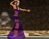Dress long sexy purple