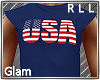 G USA Tshirt Shorts  RLL