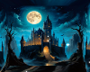 Gothic Castle & Moon Bg