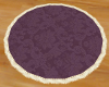 purple and white rug