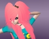 {LT} kawai pink emo hair