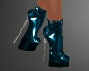 S! Pleather Boots Teal