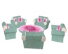GreenPink Floral ChatSet