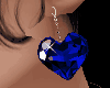 Blue Heart Jewel Earring