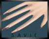 SAV Ivory & Gold Nails