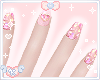 Pink Nails༉‧₊