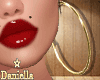 D| Gold Hoop Earring