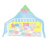 unisex baby bed w/pose