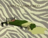 *CM* GREEN ZEBRA BED