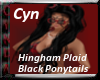 Hingham Plaid Ponytails