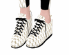 (F) White lv shoes