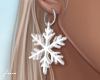 f. snowflake earrings