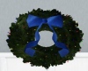 blue ribbon wreath