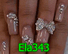 E+Diamond Nails Pink