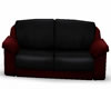 10 Pose Black/Red Sofa