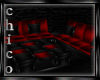 ch:Black n Red Couchset