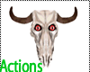 Actions Bull Skull Decor