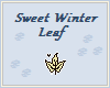 Sweet Winter Leaf~White
