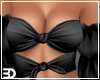 Black Tie Front Top