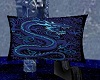 Cool Blue Dragon Pillow