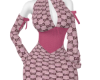 Pink dress corset