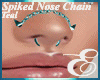 SPIKES NOSE CHAIN TEAL