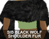 SIB - Black wolf fur sh.