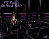 PVC Purple Chair/Table