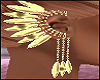 Gold Fan Earrings