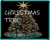 TEAL AND GOLD XMAS TREE