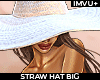 ! crochet straw hat