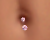 Pink Crystal Belly Ring