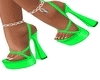 Green Lock Heels