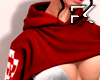 Red Hooded Bra