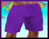 Male Long Shorts Purple