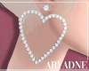 Earring Heart Diamond