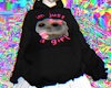 just a girl hoodie black