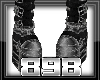 [898] Black Armor Boots