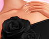 Roses dress black