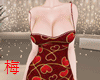 梅 heart dress