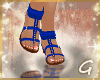 G- Blue Stud Sandals