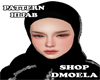 DM. Pattern Black Hijab