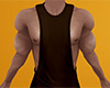 Brown Muscle Tank Top M