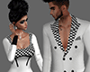 Couple white jacket*M