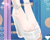 ♡. White Heels