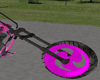 pink custom chopper