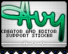 A| Support Sticker