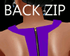 Back Zip Purple Dress
