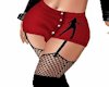 Red mini skirt RL